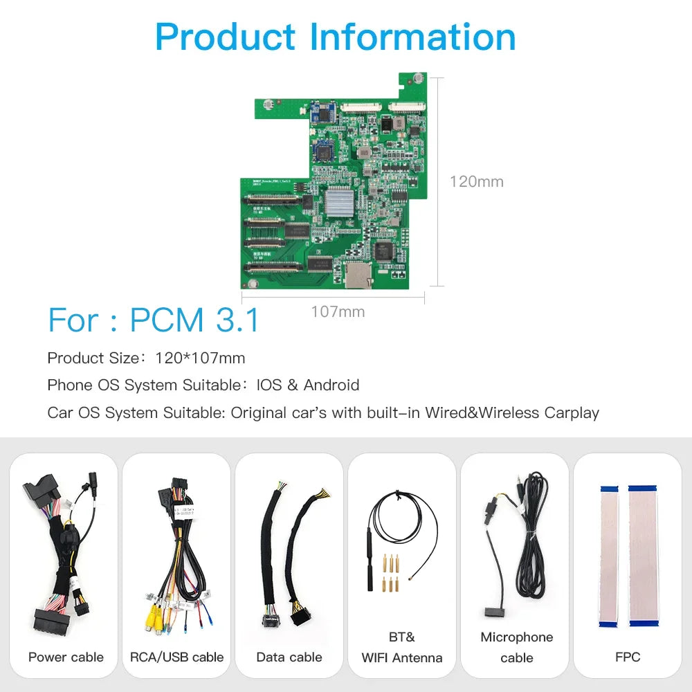 Wireless Carplay and Android Auto Module for Porsche PCM 3.1